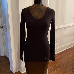 Pink by Victoria’s Secret Black Thermal Long Sleeve Tee - FINAL SALE